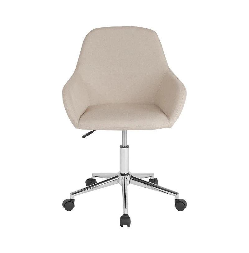 Merrick Lane Roma Home Office Bucket Style Chair With 360 Degree Rotating Swivel