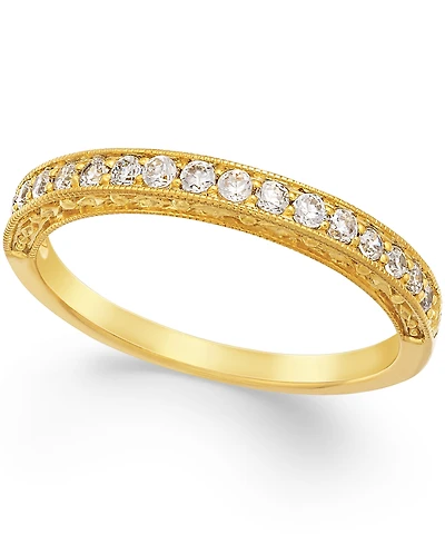 Diamond Milgrain Band (1/4 ct. t.w.) in 14k Gold or 14k White Gold