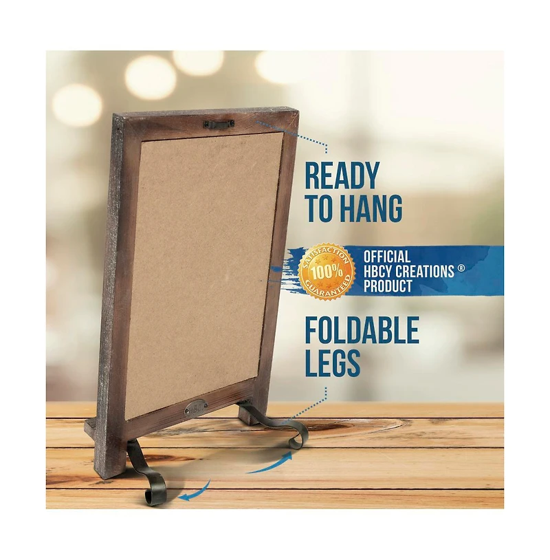 Hanging Or Tabletop Chalkboard With Legs/Wedding Table Sign/Kitchen Countertop Memo Board