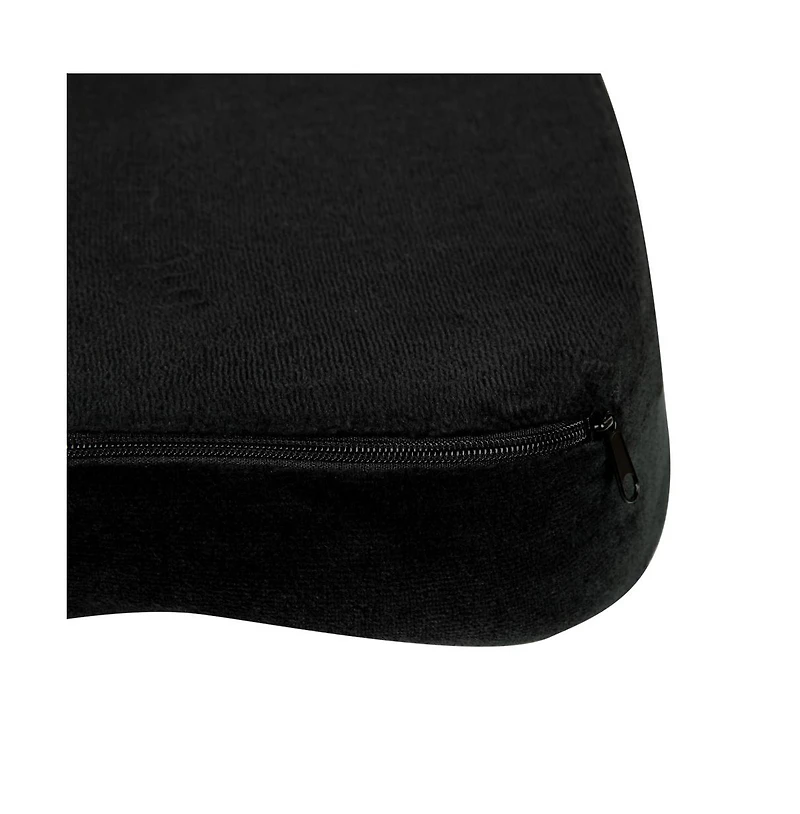 Memory Foam Portable Chair Seat Cushion With Zippered Removable Cover