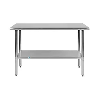 Stainless Steel 18 Gauge Prep And Work Table With Undershelf