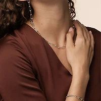 Bearfruit Jewelry Sterling Silver Amelia Mismatching Chain Earrings