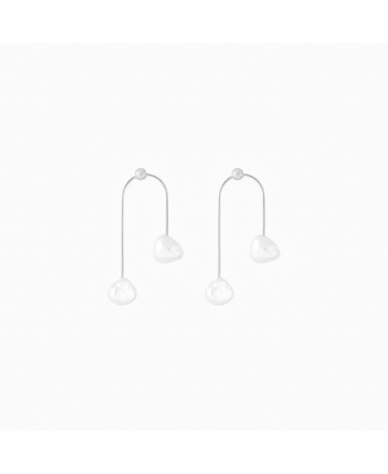 Bearfruit Jewelry Sterling Silver Mia Cultured Pearl Earrings