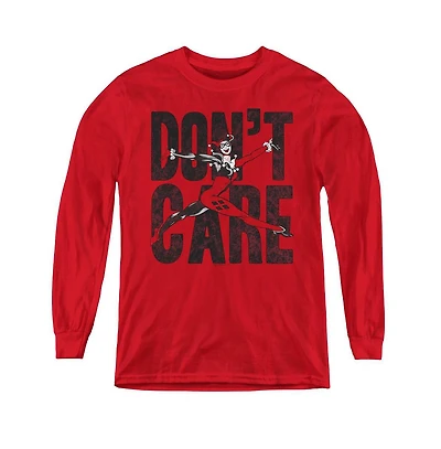 Justice League Boys of America Youth Dont Care Long Sleeve Sweatshirts