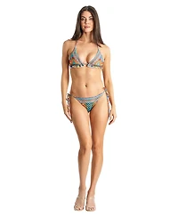 La Moda Clothing Women's Printed Two Piece Bikini Set