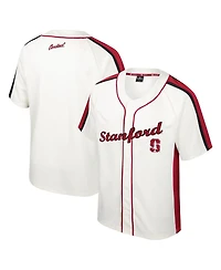 Colosseum Men's Cream Stanford Cardinal Ruth Button-Up Baseball Jersey