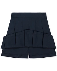 Nautica Big Girls Uniform Pull-On Pleated Scooter Skort