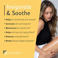 M3 Naturals - Ylang Ylang and Ginger Massage Lotion Infused with Collagen Stem Cell and Natural Essential Oils