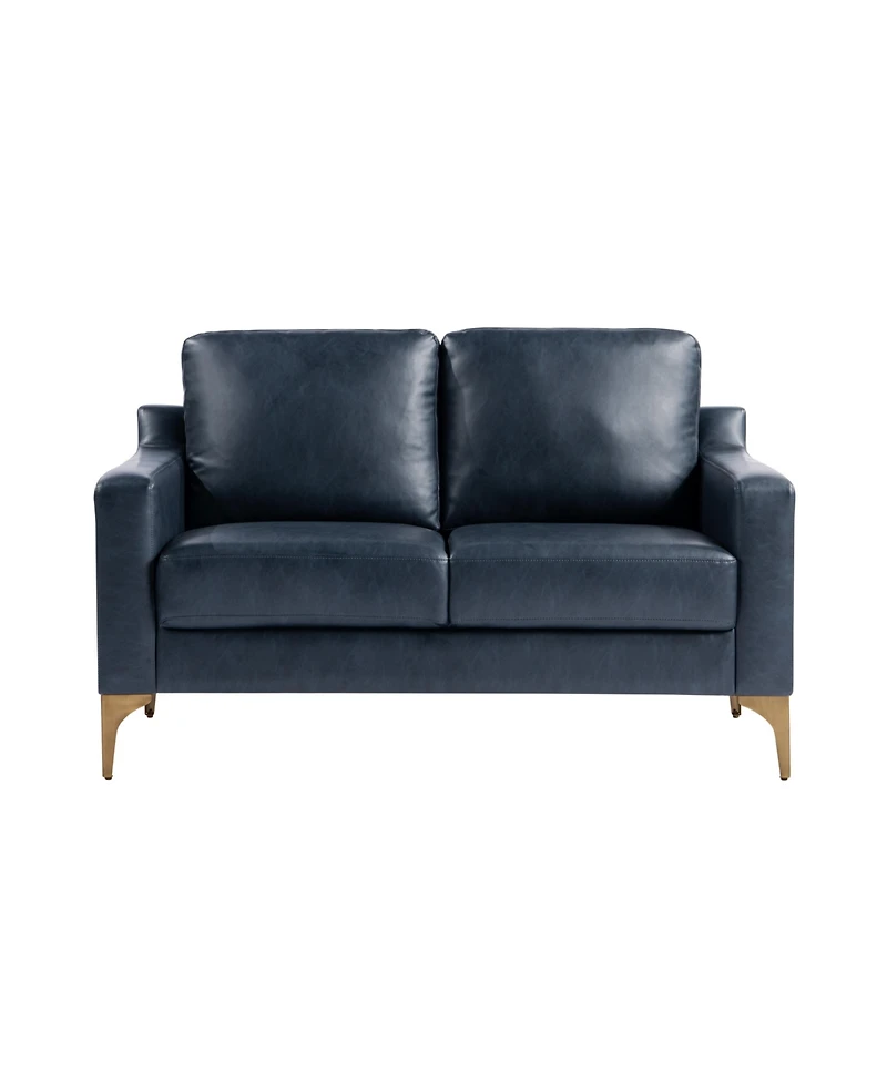 Serta 55.5"W Faux Leather Francis Loveseat