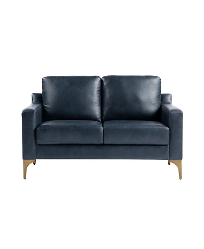Serta 55.5"W Faux Leather Francis Loveseat