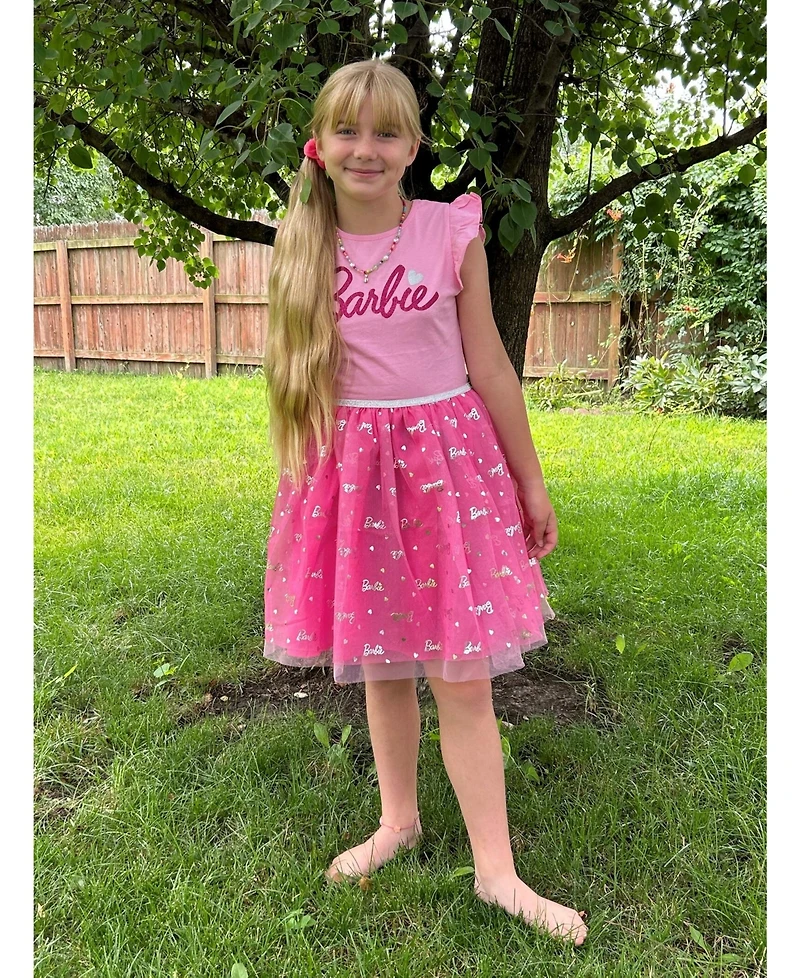 Barbie Little Girls Tulle Dress to