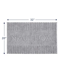 Nautica Logo Knit 2 Piece Bath Rug Set, 20" x 32"