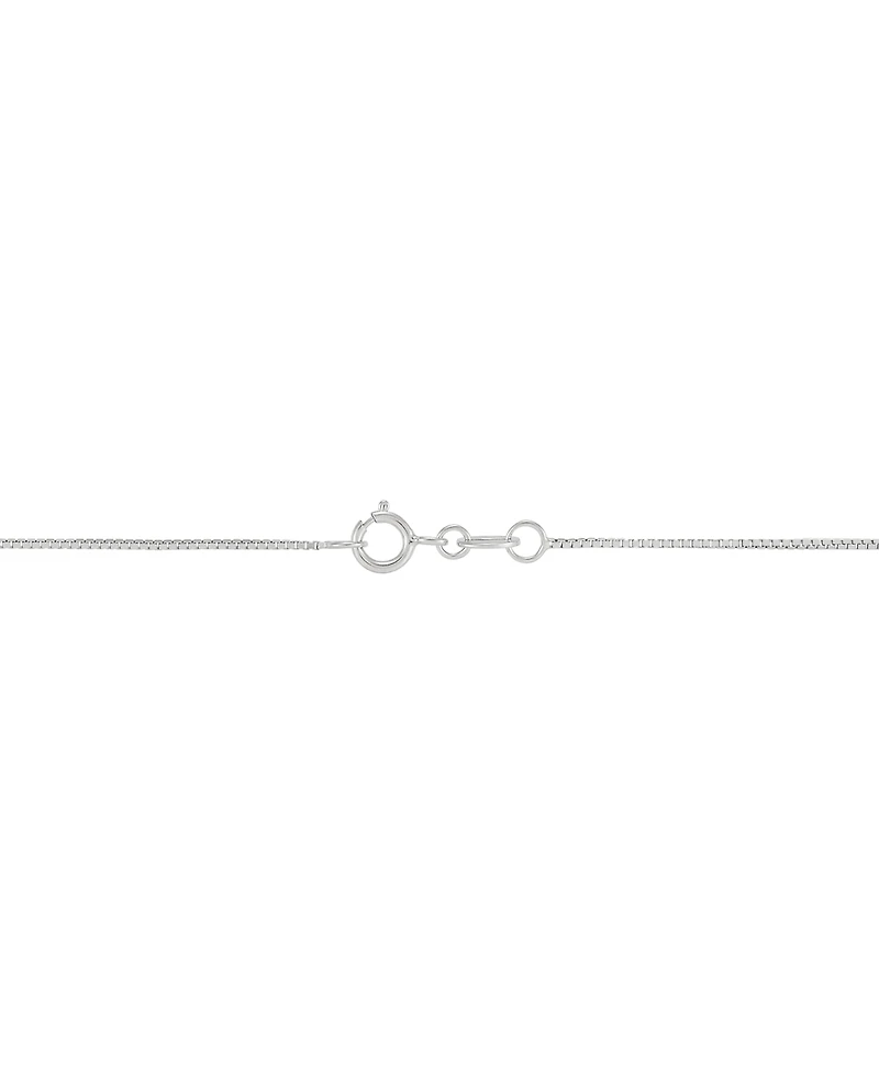 Delicate Box Chain 20" Strand Necklace (2/3mm) in 14k White Gold