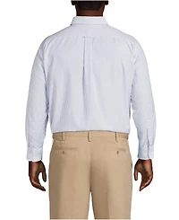 Lands' End Big & Tall Traditional Fit Pattern No Iron Supima Oxford Dress Shirt