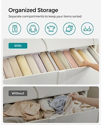 6-Grid Wardrobe Clothes Organizer for Neat and Space-Saving Storage