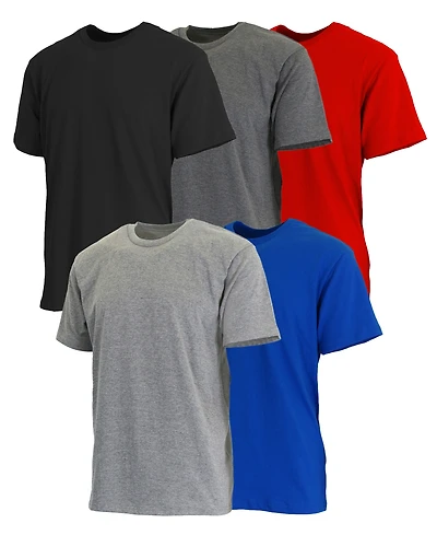 Blue Ice Men's Short Sleeve Crew Neck Tee-5 Pack