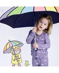 Bellabu Bear Toddler| Child Unisex Rainbow Bear Set of 2 Piece Pajamas