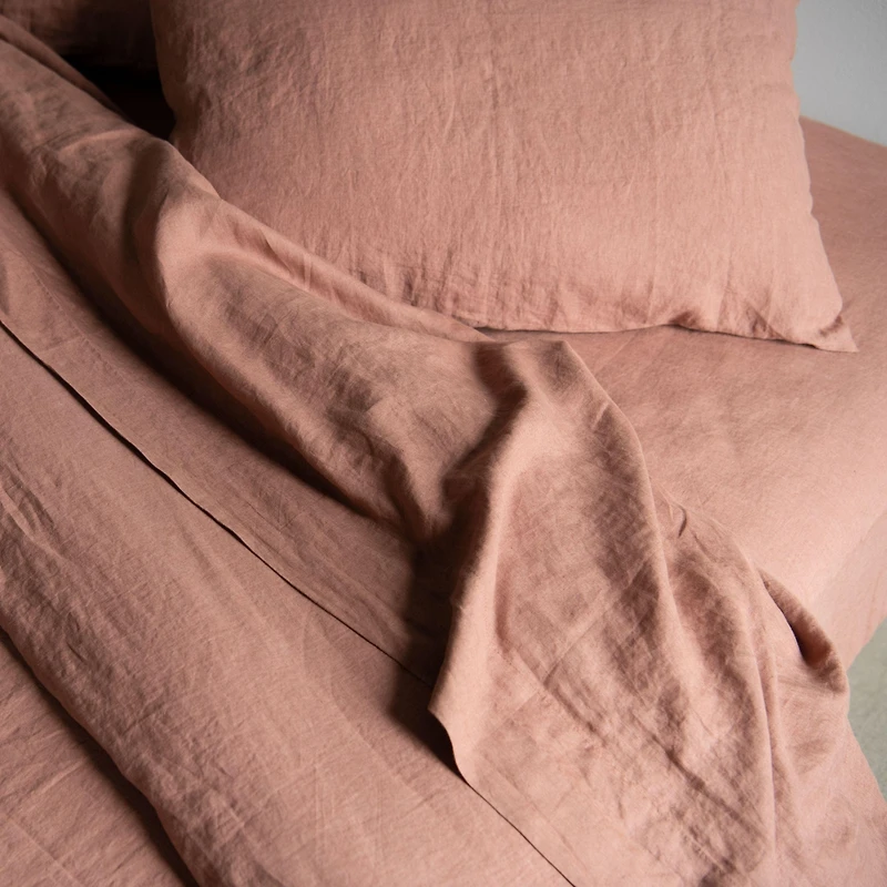 Bokser Home 100% French Linen Duvet Cover - King/Cal King