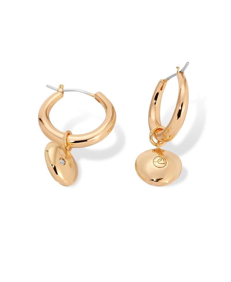 Ettika Polished Pebble Huggie Hoop Earrings