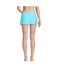 Lands' End Women's Texture Mini Swim Skirt Bottoms