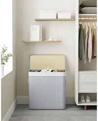 Slickblue 3-Section Laundry Hamper with Lid