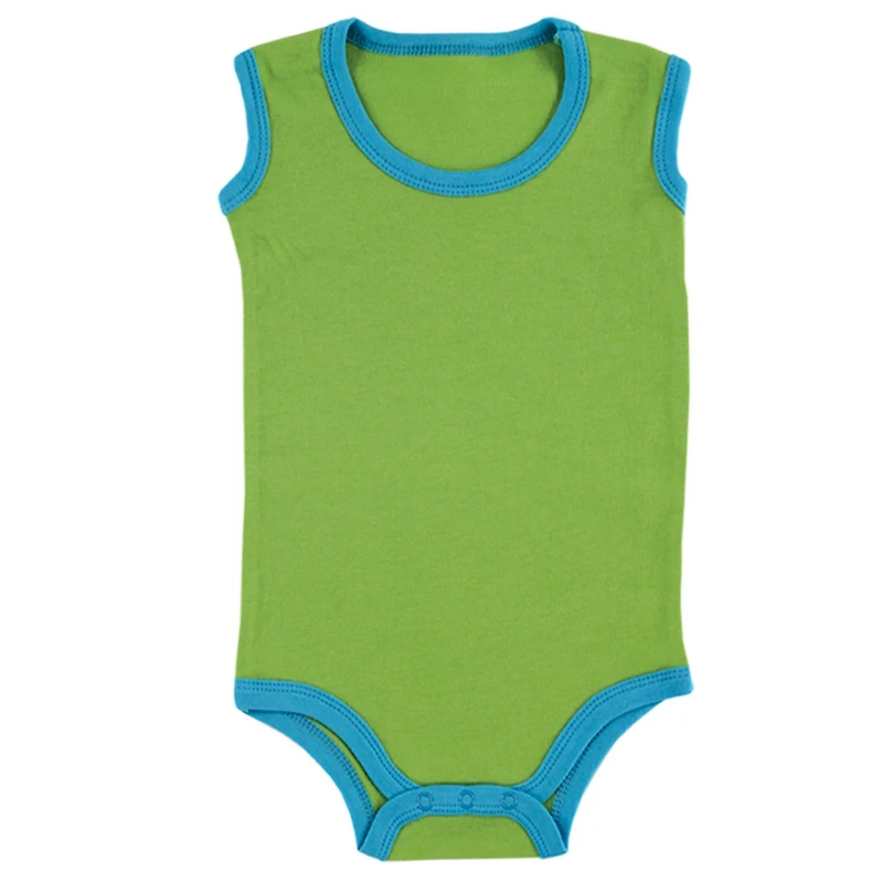 Luvable Friends Baby Boys Sleeveless Cotton Snap-Crotch Undershirts