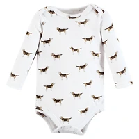 Hudson Baby Boys Long-Sleeve Cotton Bodysuit Collection 7-Piece Set