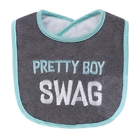 Hudson Baby Boys Four-Piece Fiber-Filled Feeding Bibs