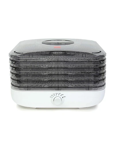 Ronco Turbo Ez-Store 5-Tray Dehydrator with Convection Air Flow, Food Preserver Adjustable Temperature Control, Quiet Operation, for Jerky, Fruits, Ve