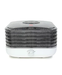 Ronco Turbo Ez-Store 5-Tray Dehydrator with Convection Air Flow, Food Preserver Adjustable Temperature Control, Quiet Operation, for Jerky, Fruits, Ve