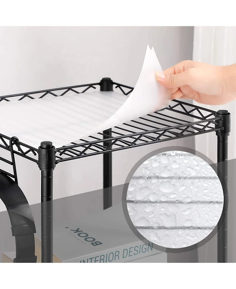 Slickblue 3-tier Bathroom Shelf, Wire Shelving Unit, Metal Storage Rack For Small Space