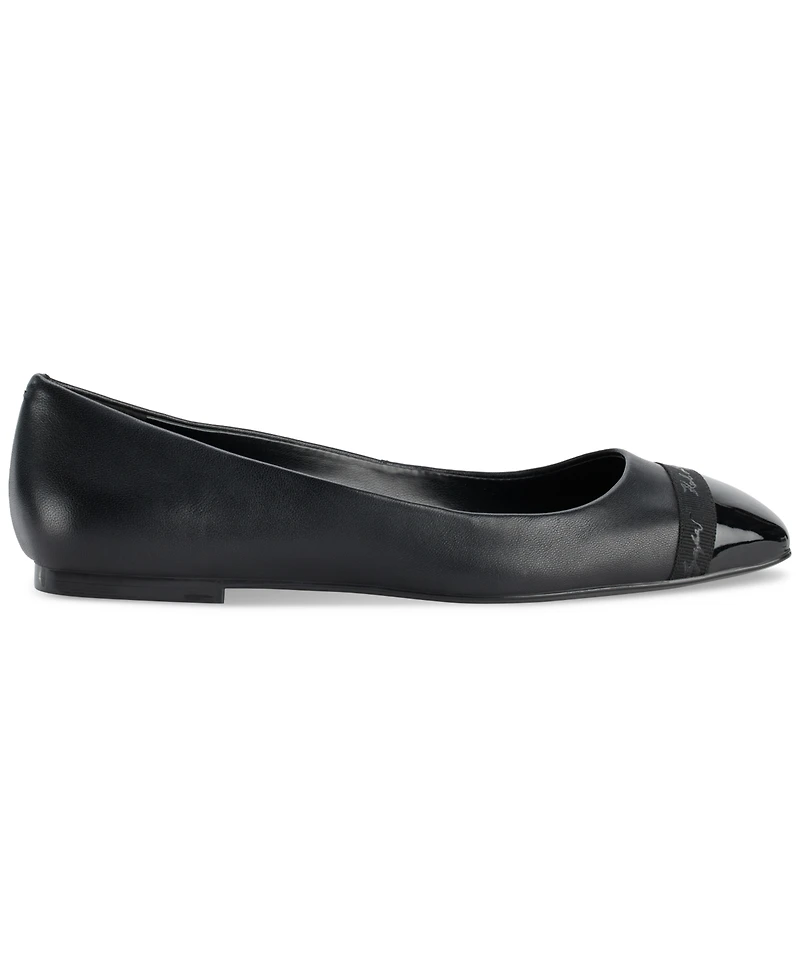 Karl Lagerfeld Paris Women's Zayne Square-Toe Ballet Flats