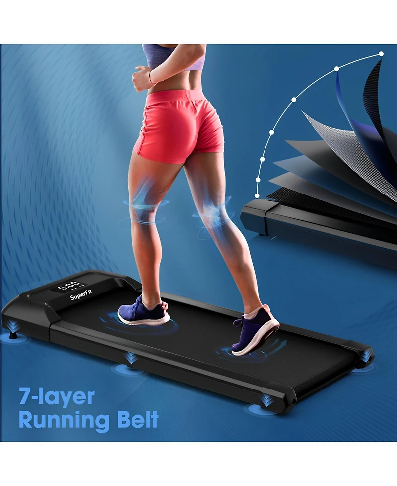 Sugift 2.25 Hp Walking Pad Treadmills with Led Display and Remote Control