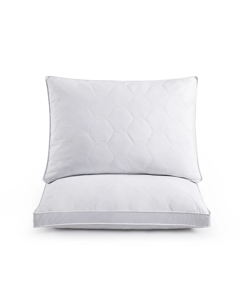 Unikome Medium Density Goose Feather Gusset 2-Pack Pillows