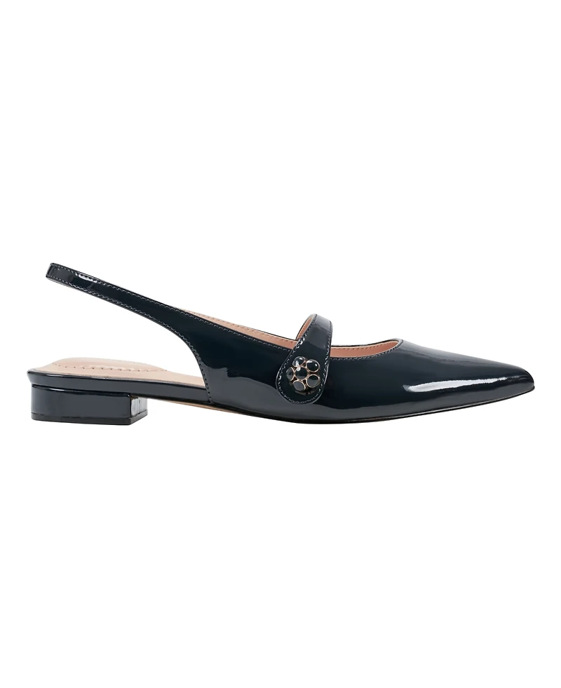 Bandolino Women's Aubriana Pointed Toe Slingback Mary Jane Flats