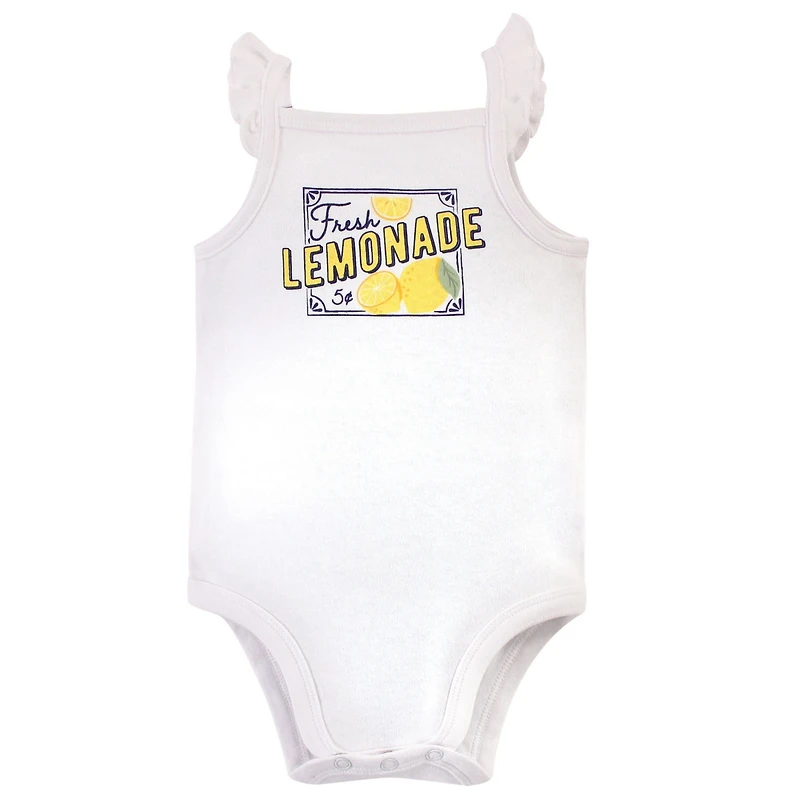 Touched by Nature Baby Girls 5Pk Natural Sleeveless Bodysuits