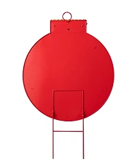 Glitzhome 32"H Large Metal Christmas Ornament Yard Stake or Wall Decor