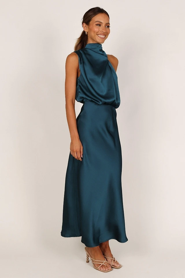 alejandra cowl neck midi dress Petal and Pup Women's Alejandra Cowl Neck Midi Dress