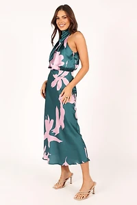 Anabelle Halter Neck Midi Dress