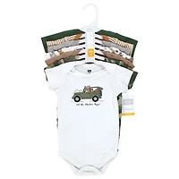 Hudson Baby Boys Cotton Bodysuits