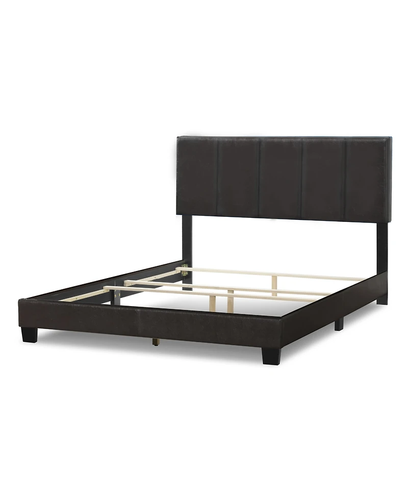 Glamour Home 46.5" Arty Polyester, Rubberwood Queen Bed