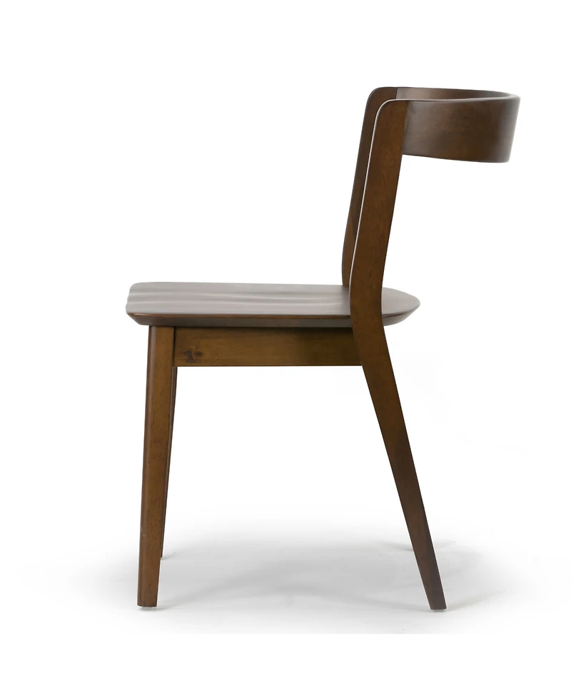 Glamour Home 29.53" Astor Rubberwood Dining Chair, Set of 2
