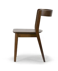 Glamour Home 29.53" Astor Rubberwood Dining Chair, Set of 2