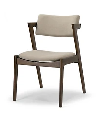 Glamour Home 31.3" Auden Rubberwood, Fabric Dining Chair, Set of 2