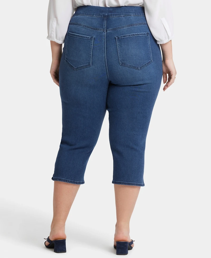 Nydj Plus Dakota Crop Pull-On Jeans
