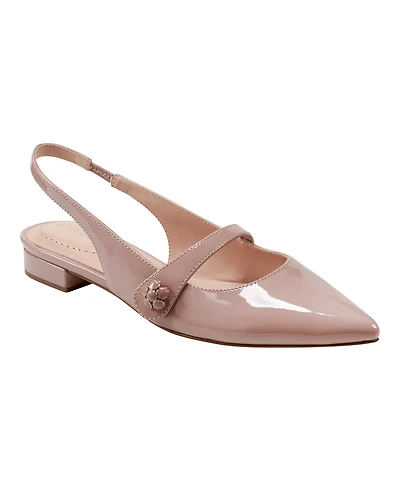 Bandolino Women's Aubriana Pointed Toe Slingback Mary Jane Flats