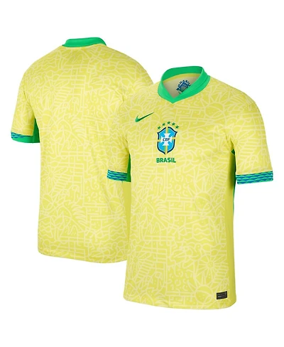 Nike Men's Yellow Brazil National Team 2024 Home Stadium Replica Jersey