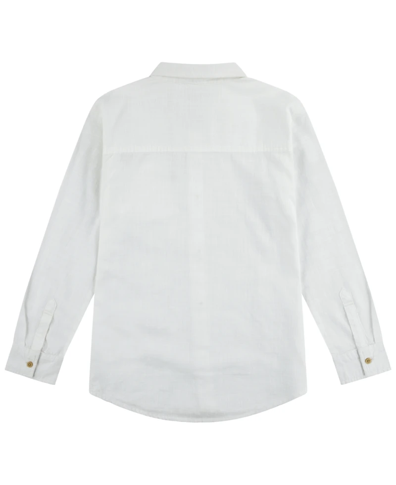 Levi's Big Boys Slub Long Sleeve Woven Shirt