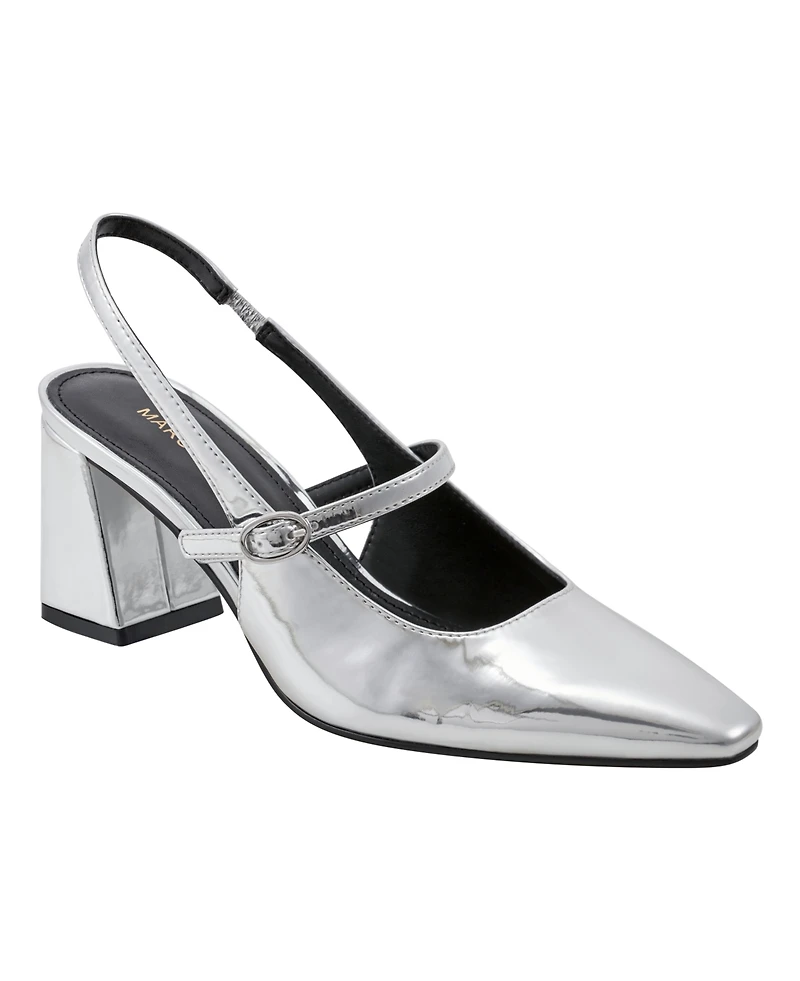 Marc Fisher Women's Lanai lock Heel Slingback Pumps