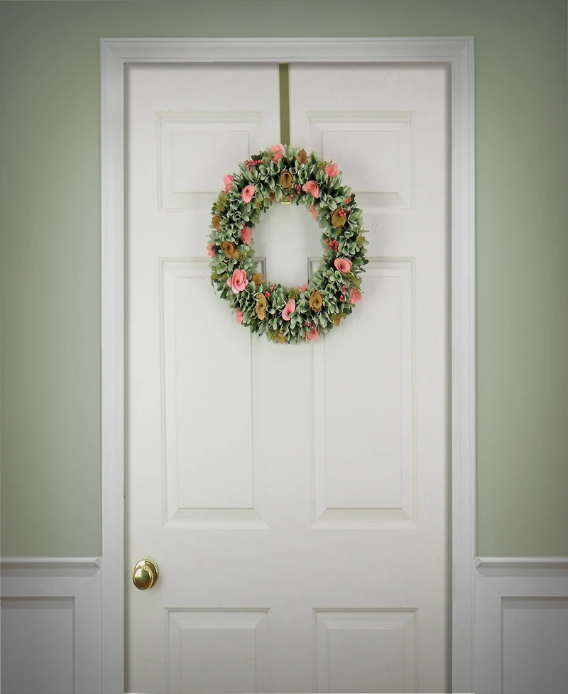 National Tree Company 18 Spring Pastel Floral Wreath